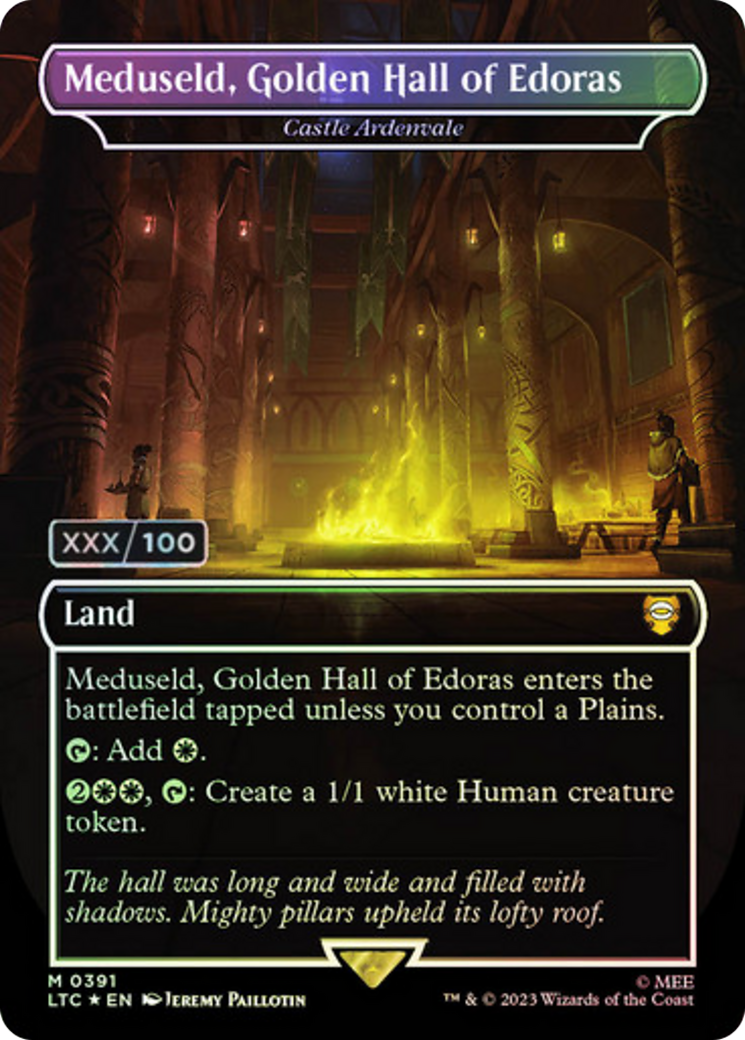 {R} Meduseld, Golden Hall of Edoras - Castle Ardenvale (Serialized) [The Lord of the Rings: Tales of Middle-Earth Commander][SR LTC 391]