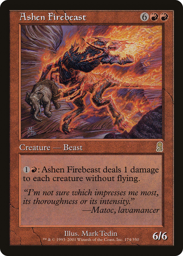 {R} Ashen Firebeast [Odyssey][ODY 174]