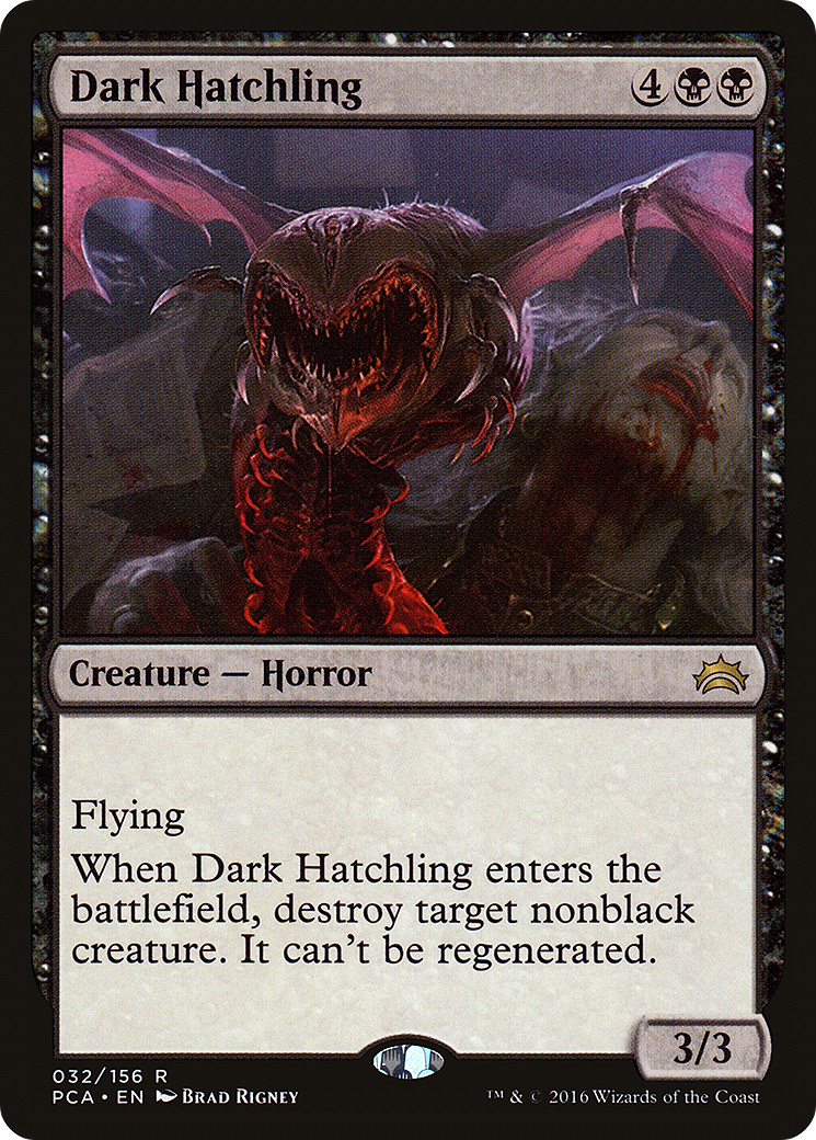 {R} Dark Hatchling [Planechase Anthology][PCA 032]