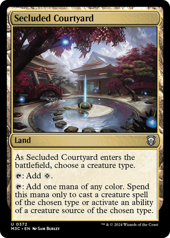 {C} Secluded Courtyard [Modern Horizons 3 Commander][M3C 372]