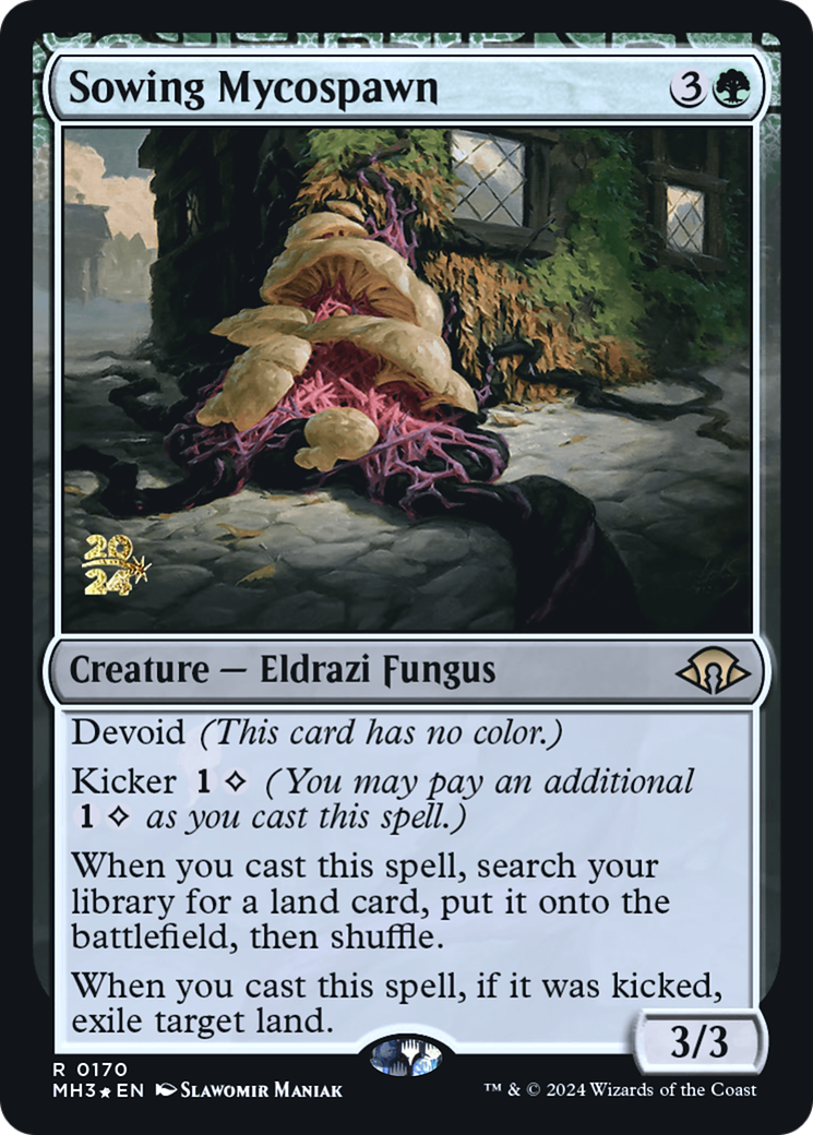 {R} Sowing Mycospawn [Modern Horizons 3 Prerelese Promos][PR PMH3 170]