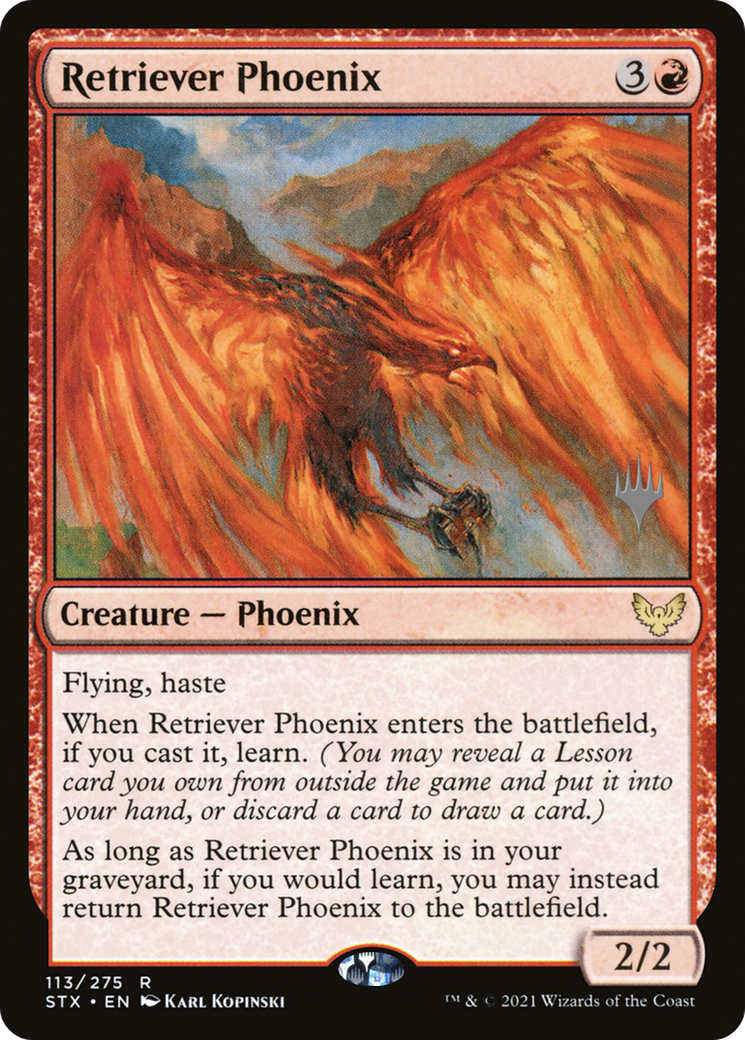 {R} Retriever Phoenix (Promo Pack) [Strixhaven: School of Mages Promos][PP STX 113]