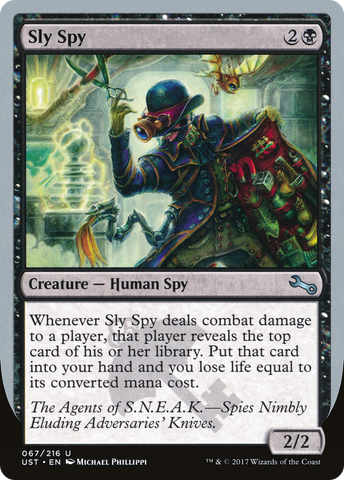{C} Sly Spy ("Spies Nimbly Eluding Adversaries' Knives") [Unstable][UST 67E]