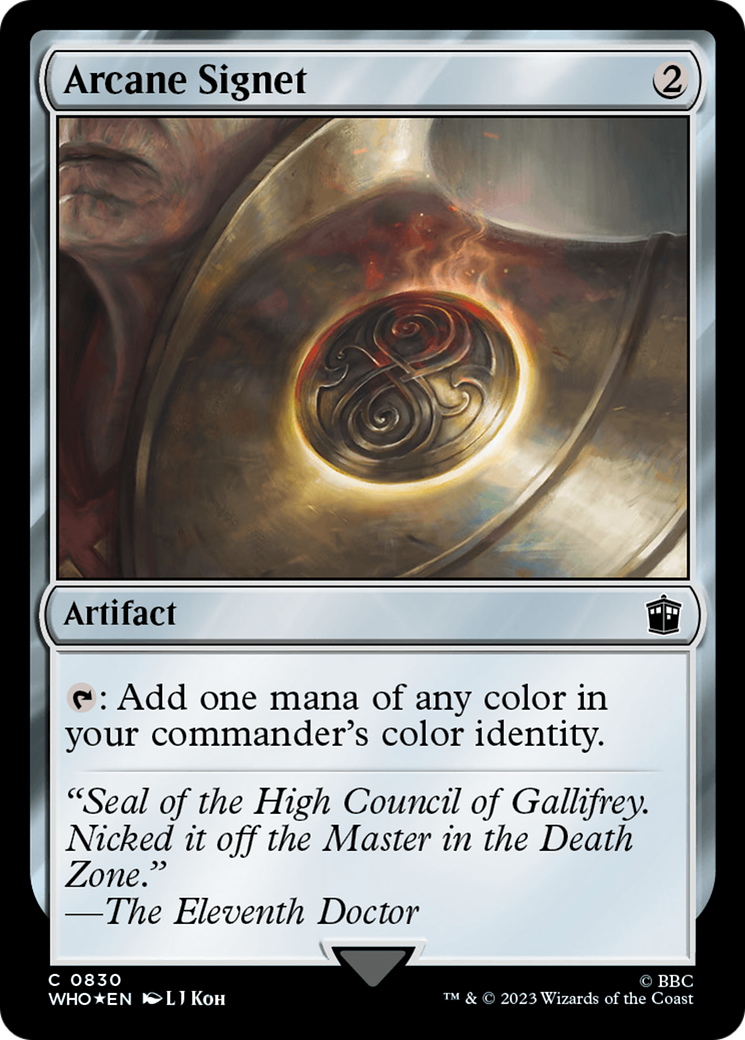 {C} Arcane Signet (Surge Foil) [Doctor Who][WHO 830]