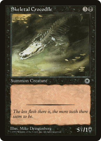 {C} Skeletal Crocodile [Portal][POR 110]