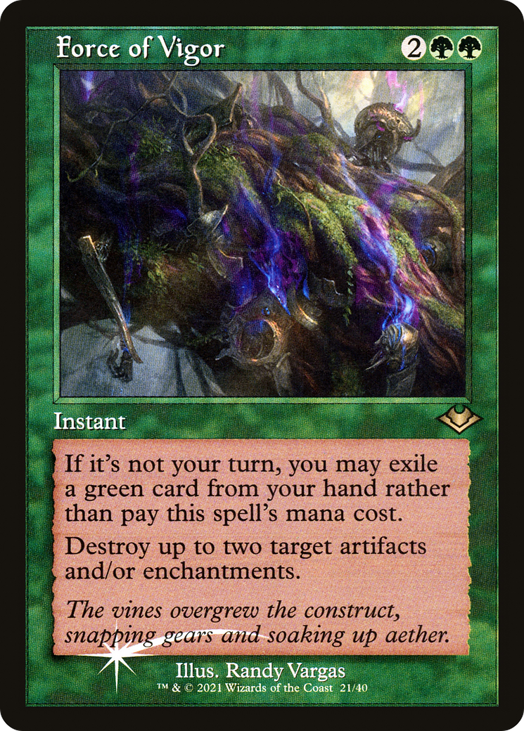 {R} Force of Vigor (Retro) [Modern Horizons 2][RF MH1 021]
