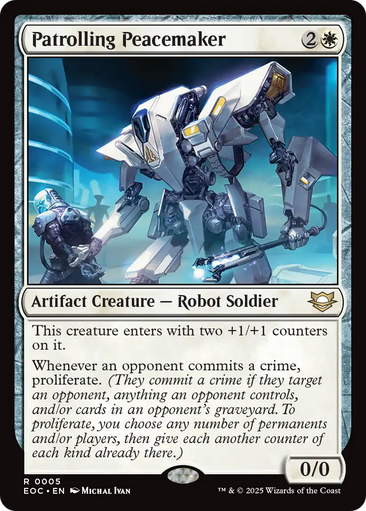 {@@ EOC R} Patrolling Peacemaker [Edge of Eternities Commander][EOC 005]