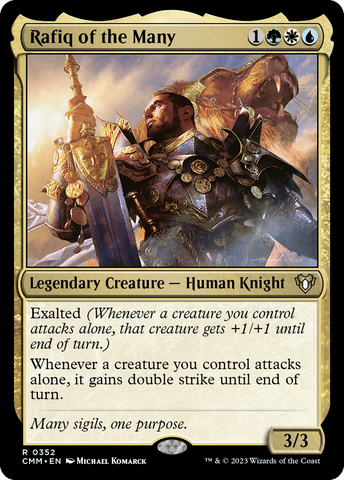 {R} Rafiq of the Many [Commander Masters][CMM 352]