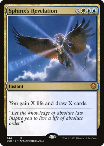 {R} Sphinx's Revelation [Starter Commander Decks][SCD 244]