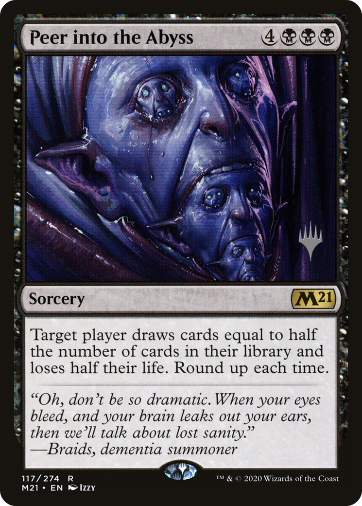 {R} Peer into the Abyss (Promo Pack) [Core Set 2021 Promos][PP M21 117] - Misty Mountain Games