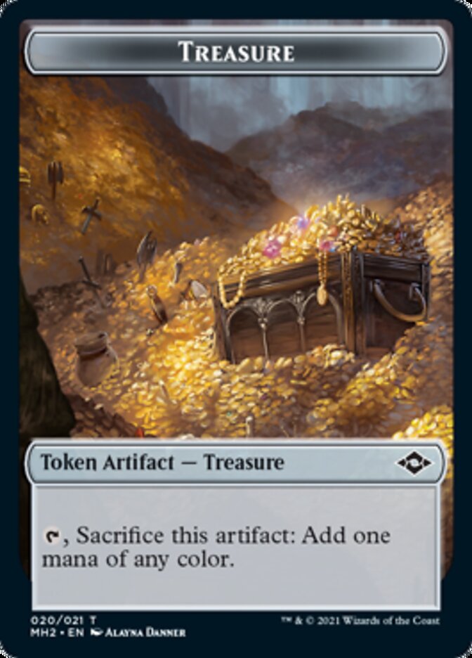 {T} Construct Token // Treasure Token (20) [Modern Horizons 2 Tokens][TMH2 016]