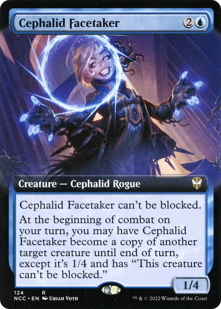 {R} Cephalid Facetaker (Extended Art) [Streets of New Capenna Commander][NCC 124]