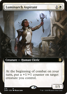 {R} Luminarch Aspirant (Extended Art) [Zendikar Rising][ZNR 319] - Misty Mountain Games