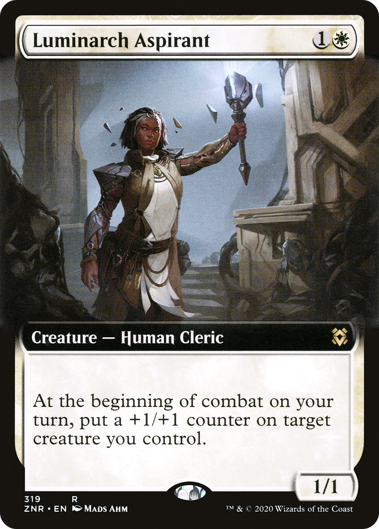 {R} Luminarch Aspirant (Extended Art) [Zendikar Rising][ZNR 319]