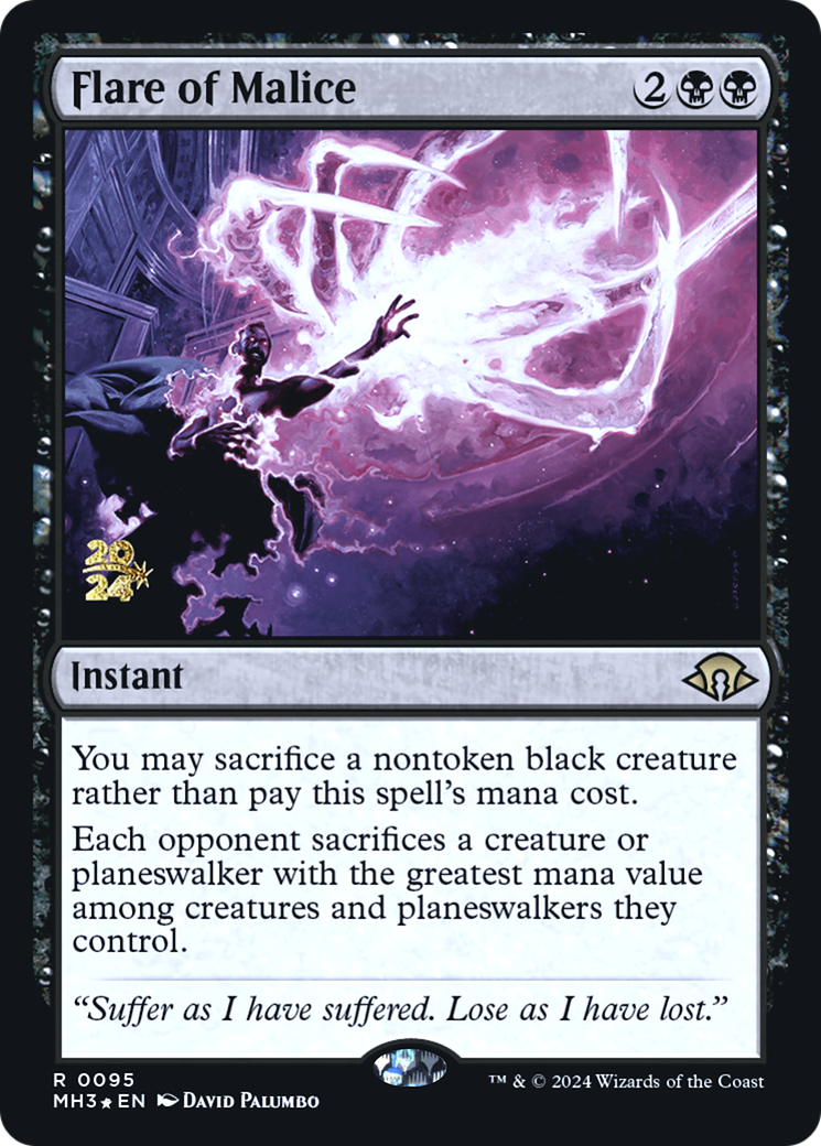 {R} Flare of Malice [Modern Horizons 3 Prerelese Promos][PR PMH3 095]