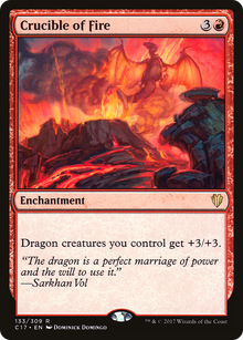 {R} Crucible of Fire [Commander 2017][C17 133]