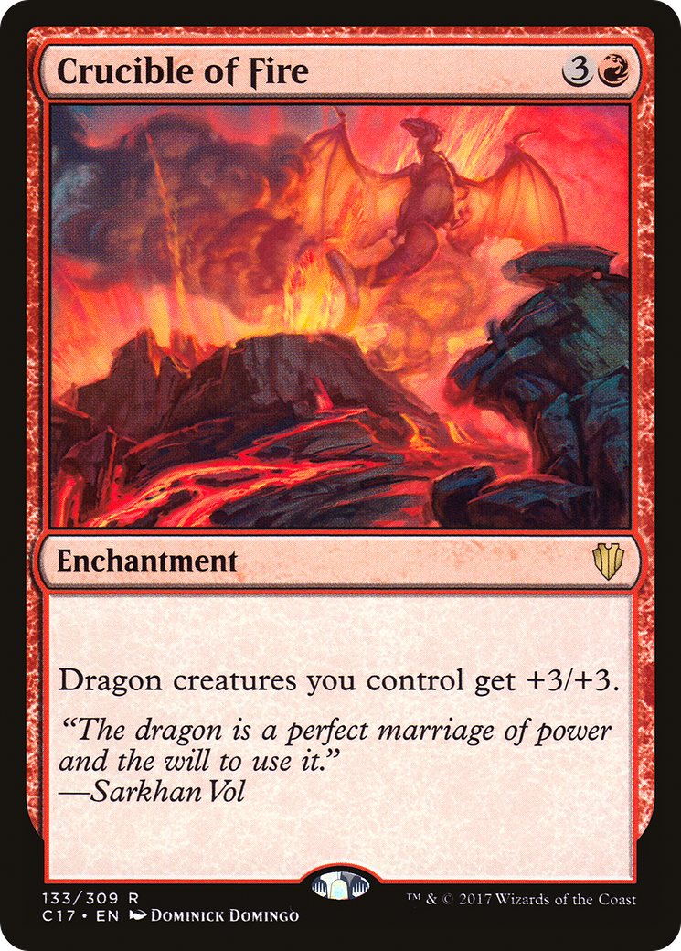 {R} Crucible of Fire [Commander 2017][C17 133]