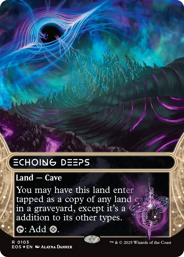{R} Echoing Deeps (0103) (Borderless) (Galaxy Foil) [Edge of Eternities: Stellar Sights][EOS 103]