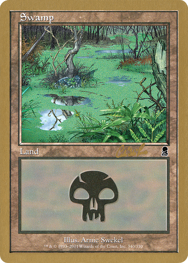 {B}[GB WC02 CR340] Swamp (cr340) (Carlos Romao) [World Championship Decks 2002]