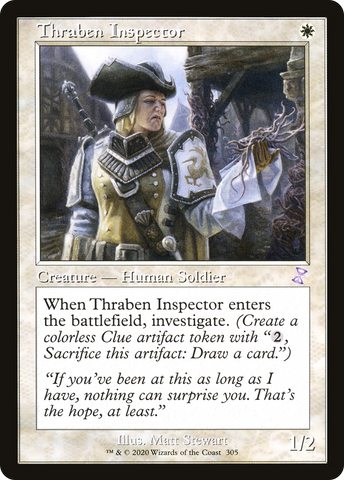 {R} Thraben Inspector (Timeshifted) [Time Spiral Remastered][TSR 305]