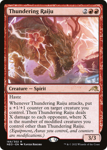 {R} Thundering Raiju [Kamigawa: Neon Dynasty][NEO 166]