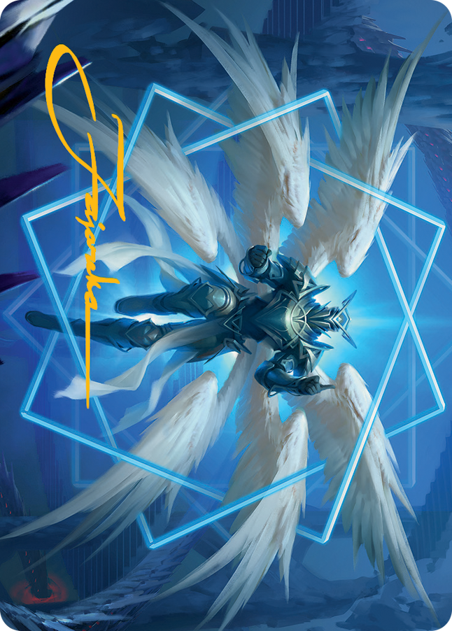 {A} Vertex Paladin Art Card (Gold-Stamped Signature) [March of the Machine Art Series][GS AMOM 048]