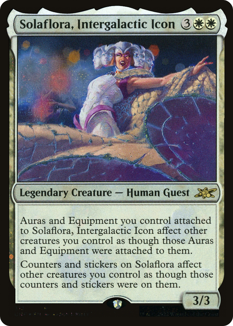 {R} Solaflora, Intergalactic Icon (Galaxy Foil) [Unfinity][UNF 313]