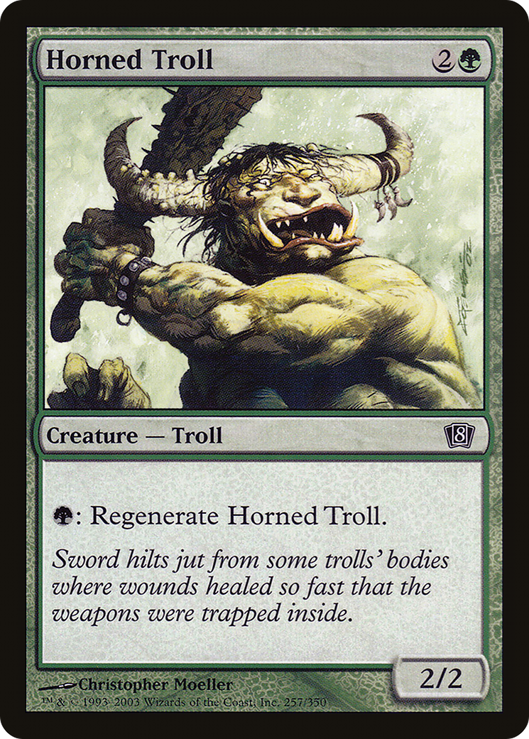 {C} Horned Troll [Eighth Edition][8ED 257]