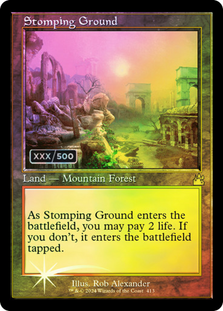 {R} Stomping Ground (Retro) (Serialized) [Ravnica Remastered][SR RVR 413]