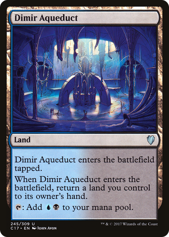 {C} Dimir Aqueduct [Commander 2017][C17 245]