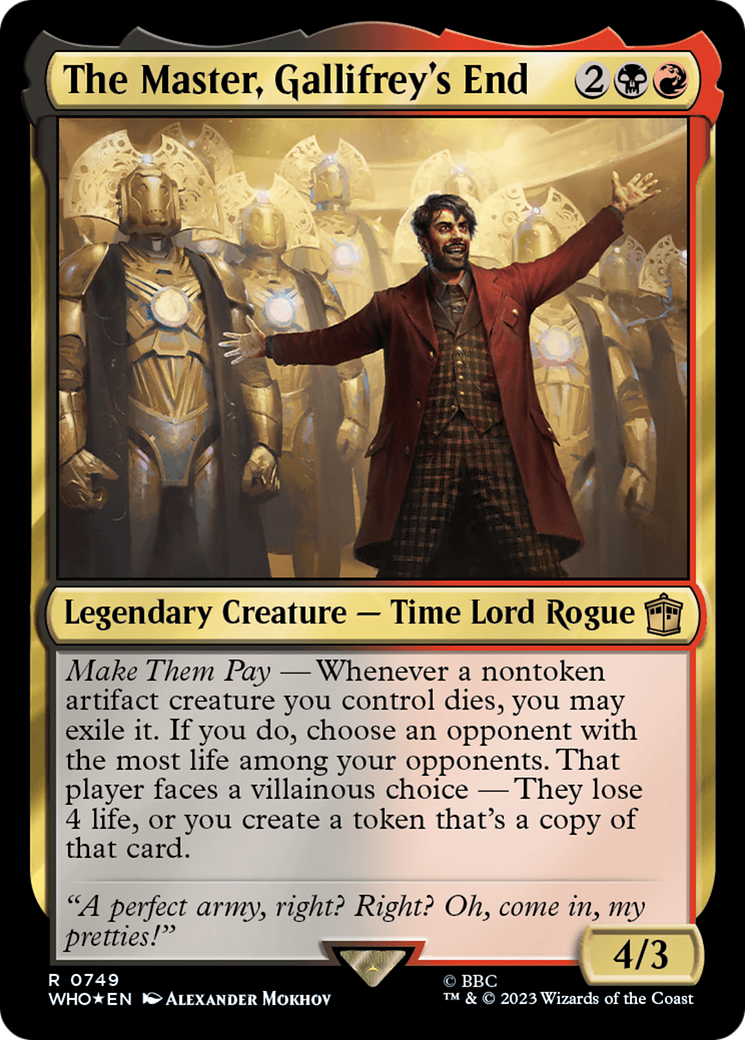 {R} The Master, Gallifrey's End (Surge Foil) [Doctor Who][WHO 749]