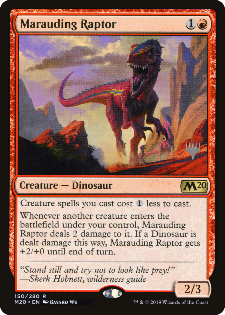 {R} Marauding Raptor (Promo Pack) [Core Set 2020 Promos][PP M20 150] - Misty Mountain Games
