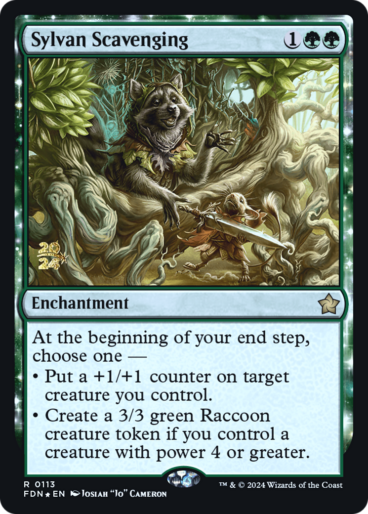 {@R} Sylvan Scavenging [Foundations Prerelease Promos][PR FDN 113]