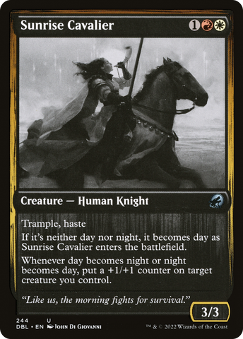 {C} Sunrise Cavalier [Innistrad: Double Feature][DBL 244]
