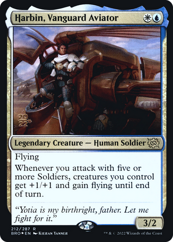 {R} Harbin, Vanguard Aviator [The Brothers' War: Prerelease Promos][PR BRO 212]