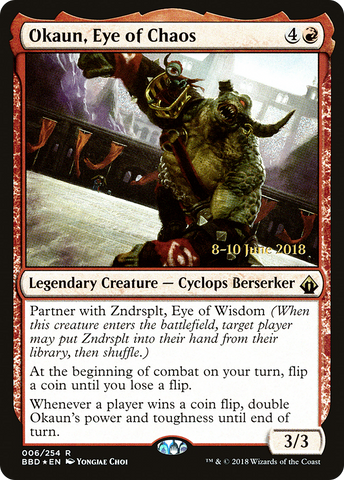 {R} Okaun, Eye of Chaos [Battlebond Prerelease Promos][PR BBD 006]