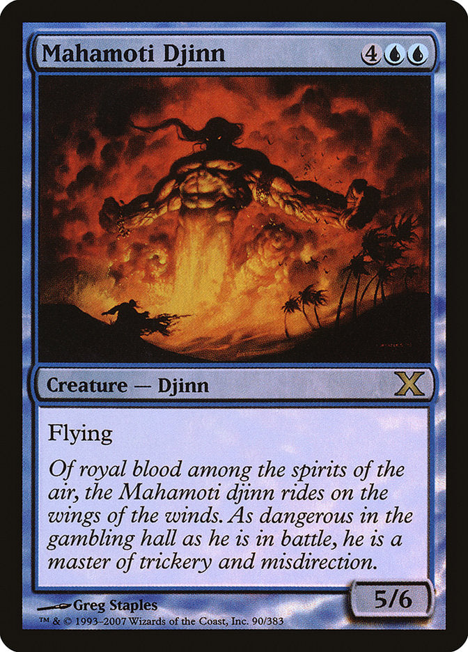{R} Mahamoti Djinn (Premium Foil) [Tenth Edition][FP 10E 090]