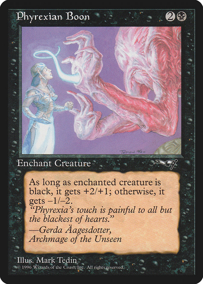 {C} Phyrexian Boon (Person on the Left) [Alliances][ALL 58A] - Misty Mountain Games