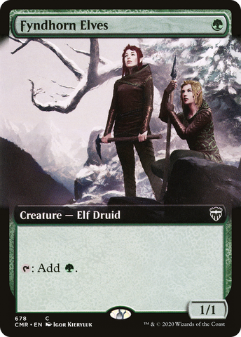 {C} Fyndhorn Elves (Extended Art) [Commander Legends][CMR 678]