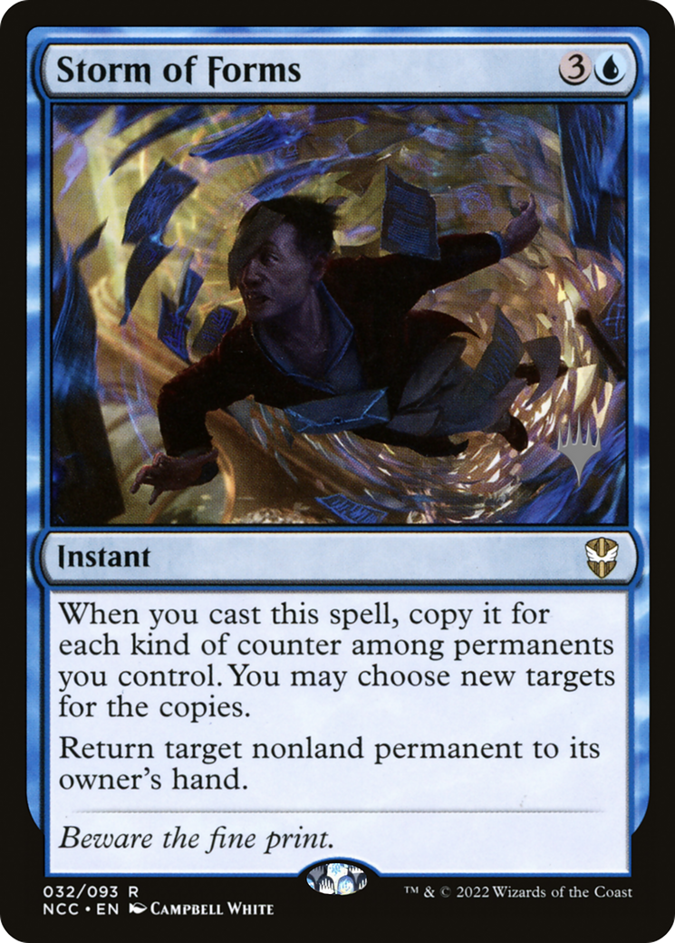 {R} Storm of Forms (Promo Pack) [Streets of New Capenna Commander Promos][PP NCC 032]