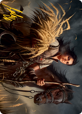 {A} Ambitious Farmhand Art Card (Gold-Stamped Signature) [Innistrad: Midnight Hunt Art Series][GS AMID 011]