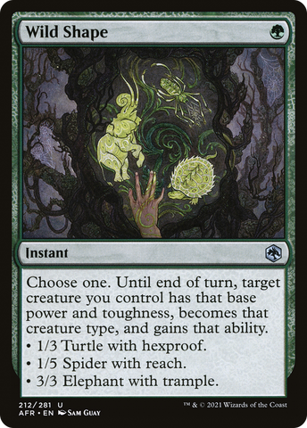 {C} Wild Shape [Dungeons & Dragons: Adventures in the Forgotten Realms][AFR 212]