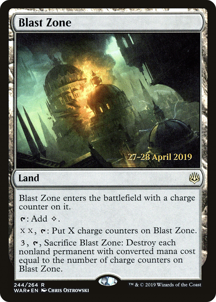 {R} Blast Zone [War of the Spark Prerelease Promos][PR WAR 244]