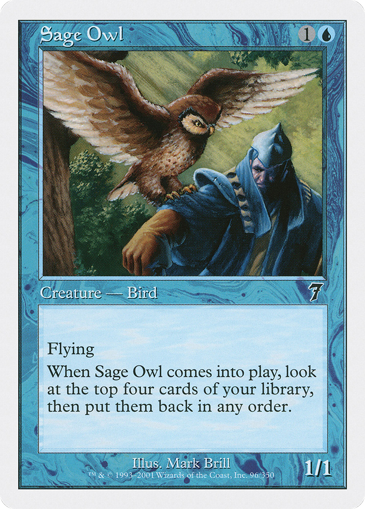 {C} Sage Owl [Seventh Edition][7ED 096]