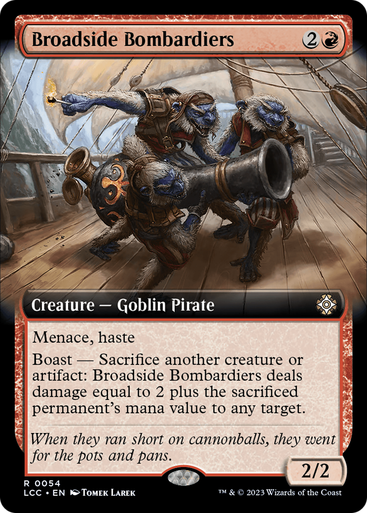 {R} Broadside Bombardiers (Extended Art) [The Lost Caverns of Ixalan Commander][LCC 054] - Misty Mountain Games