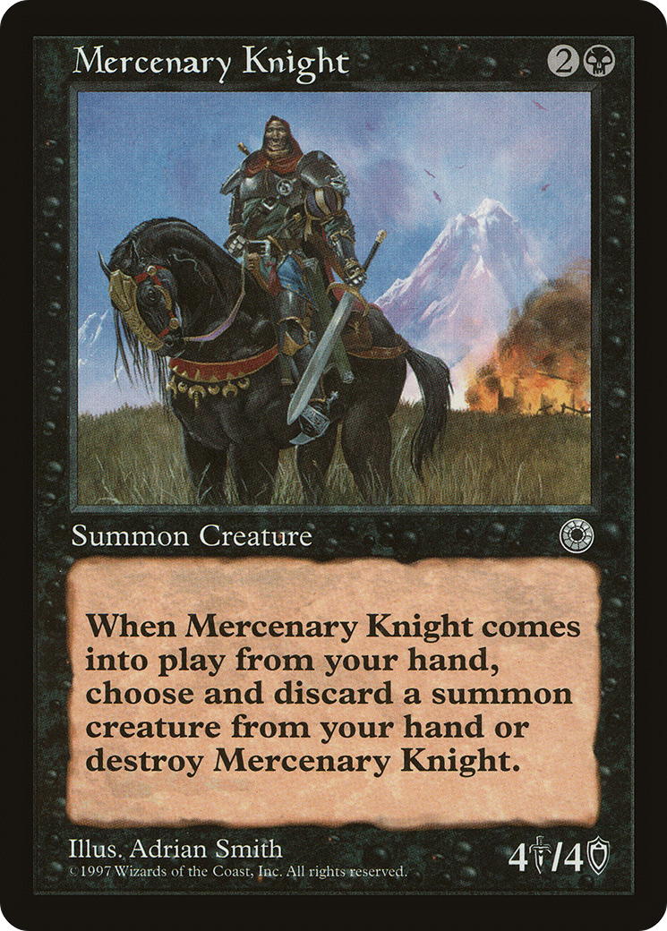 {R} Mercenary Knight [Portal][POR 099]