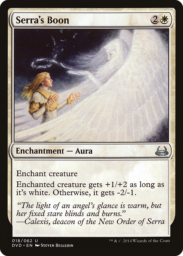 {C} Serra's Boon (Divine vs. Demonic) [Duel Decks Anthology][DVD 018]