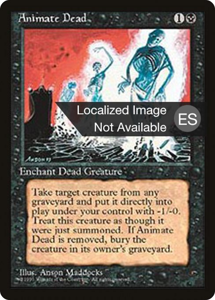 {F} Animate Dead [Fourth Edition (Foreign Black Border)][FBB 4ED 118]