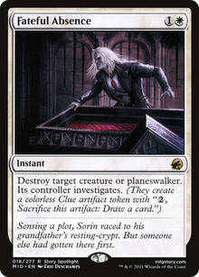 {R} Fateful Absence [Innistrad: Midnight Hunt][MID 018]