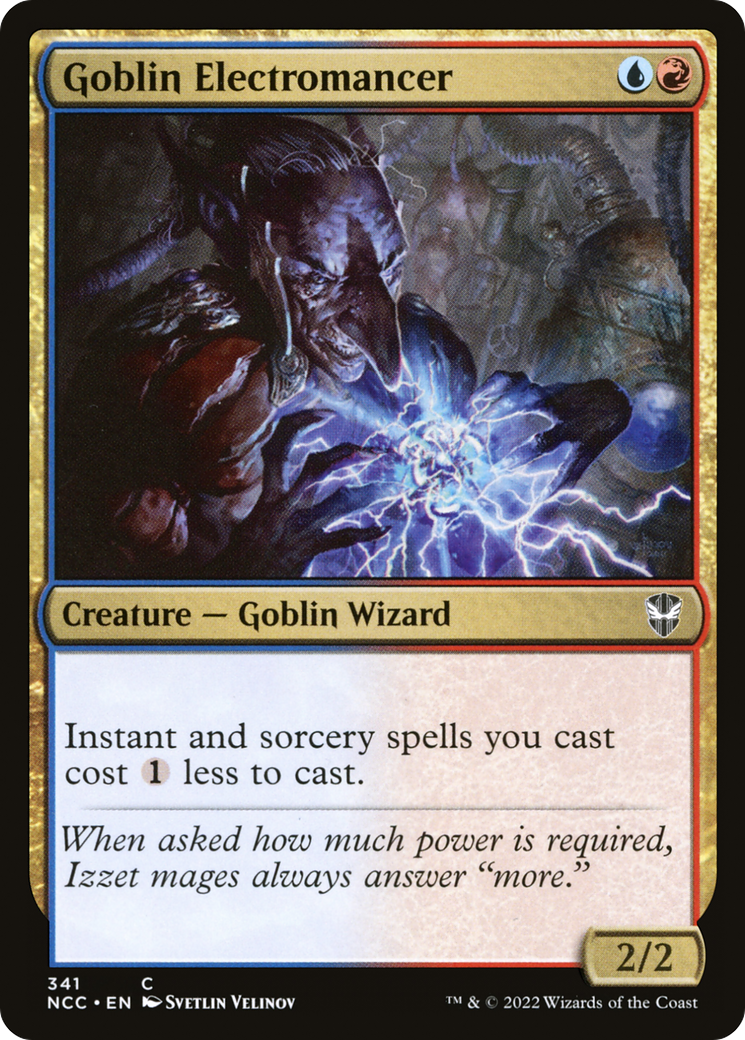 {C} Goblin Electromancer [Streets of New Capenna Commander][NCC 341]